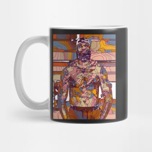 Shirtless Lebron James Geometric Art Mug